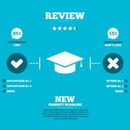 Graduation cap sign icon Education symbol N11