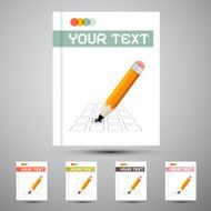 Brochure cover design template N8
