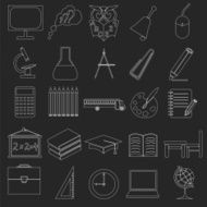 Set education icons N6