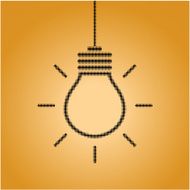 Creative light bulb idea concept sign N3