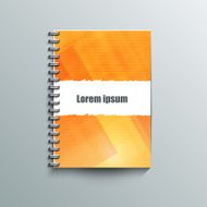 Notepad template with abstract background N11