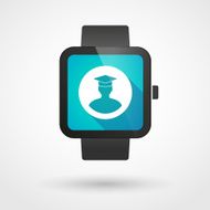 Smart watch displaying a student