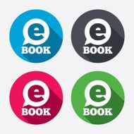 E-Book sign icon Electronic book symbol N5