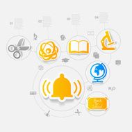 Education sticker infographic N299