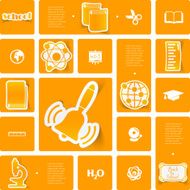 Education sticker infographic N303
