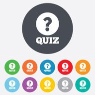Quiz sign icon Questions and answers game N48