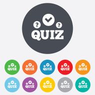 Quiz sign icon Questions and answers game N49