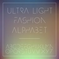 Light fashion alphabet letters collection