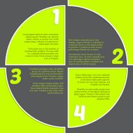 Registration mark inspired infogrpahic design