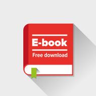 Ebook icon vector flat