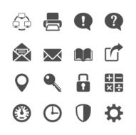 application menu icon set vector eps10