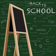 Storefront chalkboard back to school