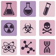Vector Set of Chemistry Icons N10