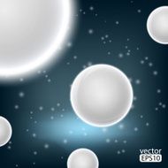 Molecules spheres abstract background N2