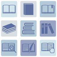 Vector Set of Books Icons N11