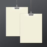 Vector template of a paper sheet -poster picture frame