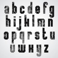 Black and white dotty graphic lower case letters rectangular