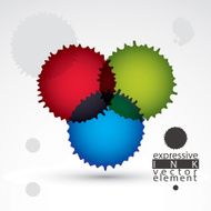 Watercolor colorful graffiti splash element bright