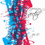 Bright vector grungy watercolor shaded painting expressive