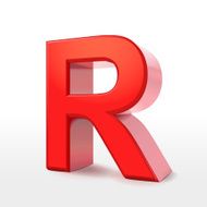 3d red letter R N5