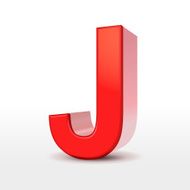 3d red letter J N6