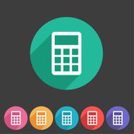 calculator flat icon N3