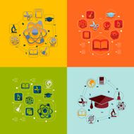 Education flat infographic N124
