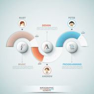 Modern infographics options banner N197