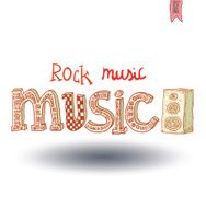 music lettering hand drawn illustration N4