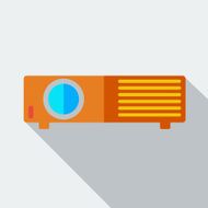 Modern flat design concept icon projector Vector illustration