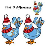 Find 5 differences (bird) N2