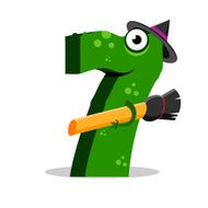 The English alphabet Figure 7 the seventh Crocodile