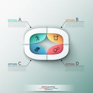 Modern infographics options banner N198