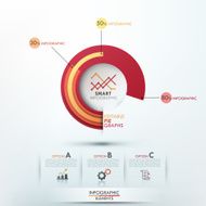 Modern infographics options banner N200