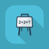 Flat modern design with shadow vector icons school board