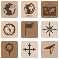 Vector Set of Geography Icons N7