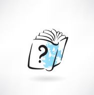 reference book grunge icon