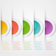 Vector abstract circles template Object web N2