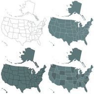 USA map set
