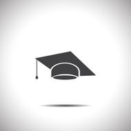 graduation cap vector icon N3