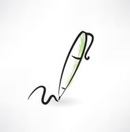 pen grunge icon