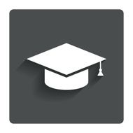 Graduation cap sign icon Education symbol N15