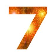 Number of orange firework seven