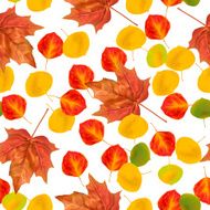 Autumn leaves seamless pattern N10