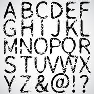 Alphabet full and Grunge N4