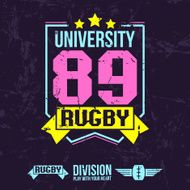 Emblem of the college rugby team N4
