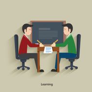 Learning concept design clean vector N2