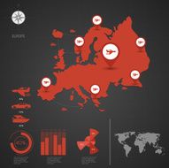 Europe map Illustration N3