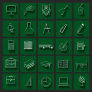 Set education icons N7