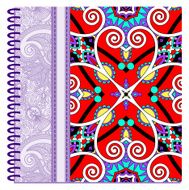 design of spiral ornamental notebook cover N22